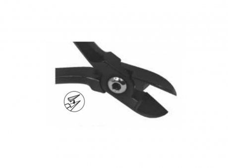 Кусачки для жесткой проволоки прямые черные